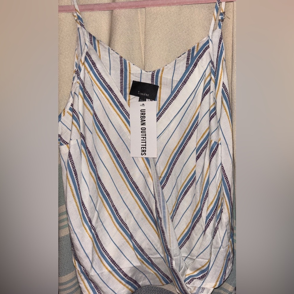Urban Outfitters Lumiere Multicolor Striped Tank Top~Large~NEW w/TAGS